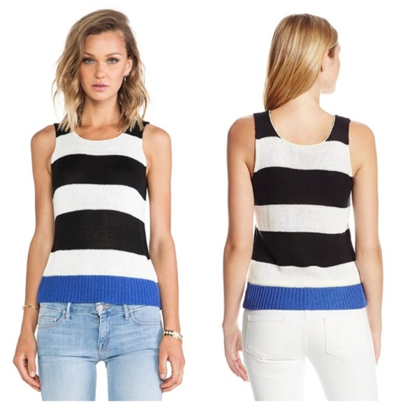 Sanctuary Tops - Sanctuary Anthro Knit Stripe Color Block Tank Top